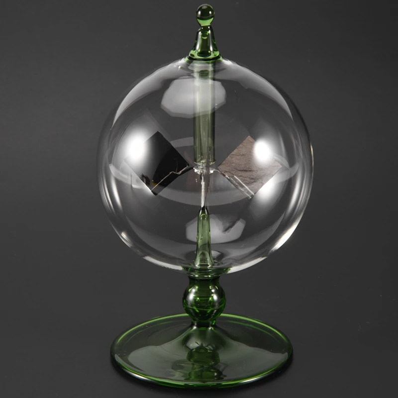 Green Solar Power Radiometer Crookes Solar Energy Spinning Vanes Windmill Gift Home Desk Decoration 5