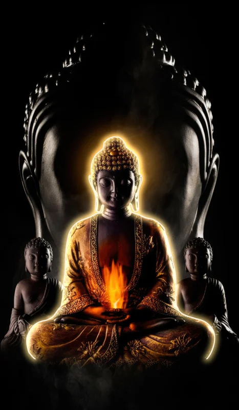 de buda guanyin bodisatva, parede de fundo