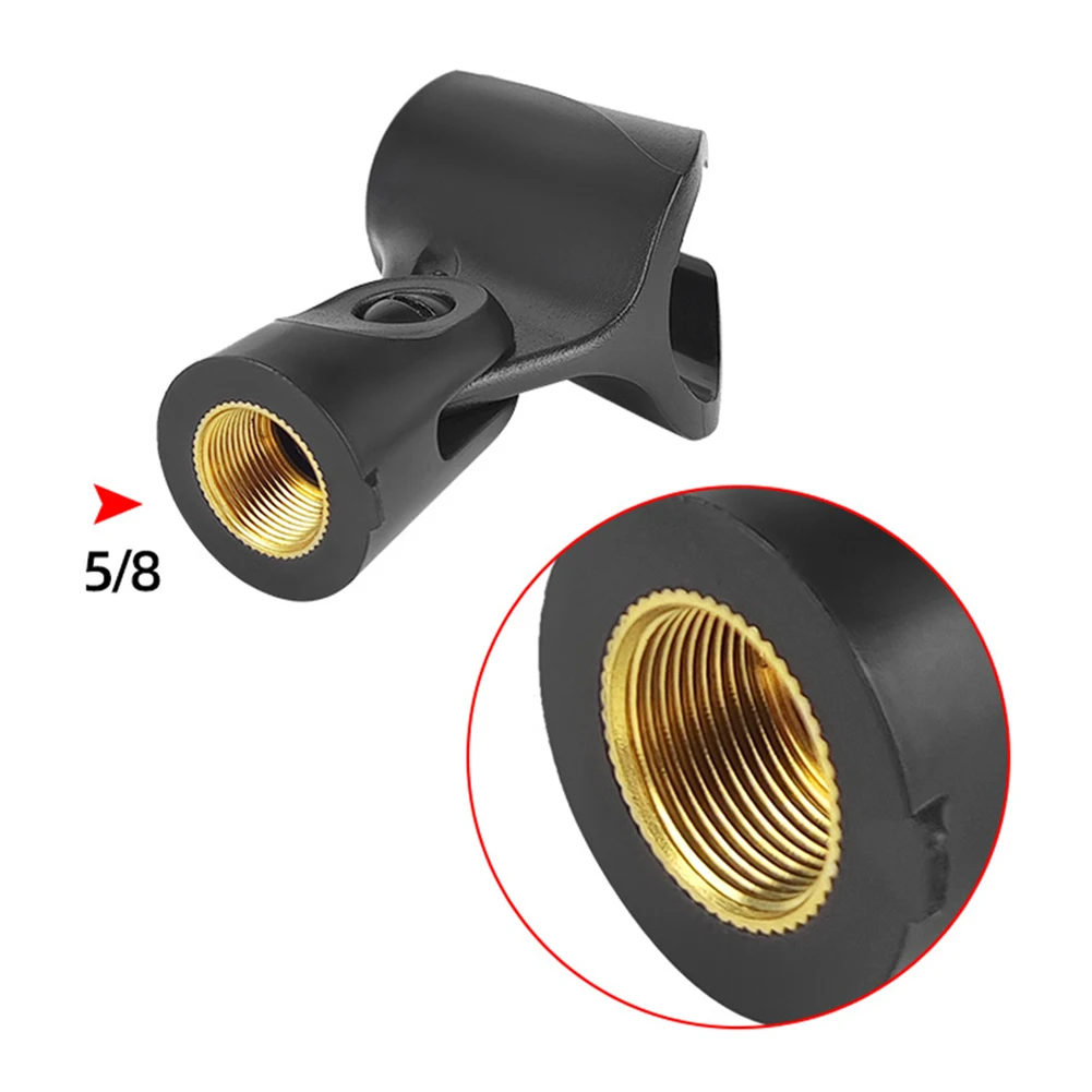 New Microphone Clip Holder Clamp With Adapter With Adapter Nut For Handheld For Handheld Wireless Holder Clamp
