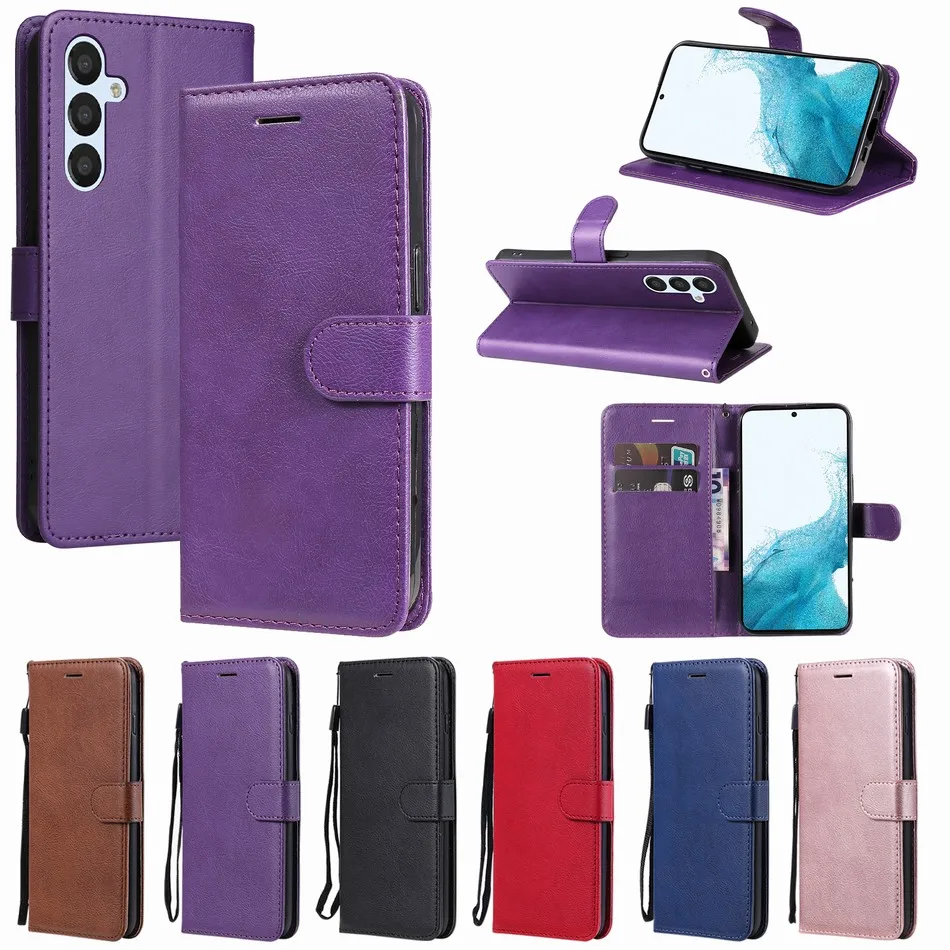

Flip Capa Leather Case For Bags Xiaomi Mi Poco M4 X3 NFC X4 X5 Pro 12T 11T 10T Lite 5G Cute Solid Color Phone Wallet Coque P06E