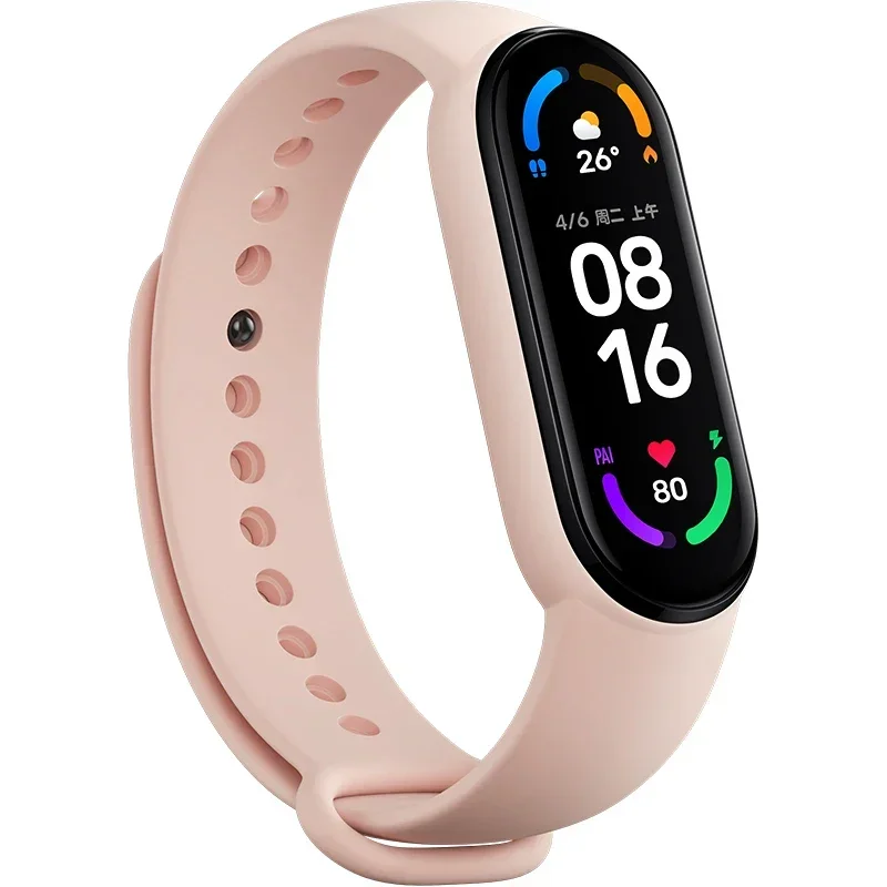 ตัวเลือกสินค้า สายซิลิโคน Mi Band 4-7 คุณภาพดี ใส่สบาย ทนทาน