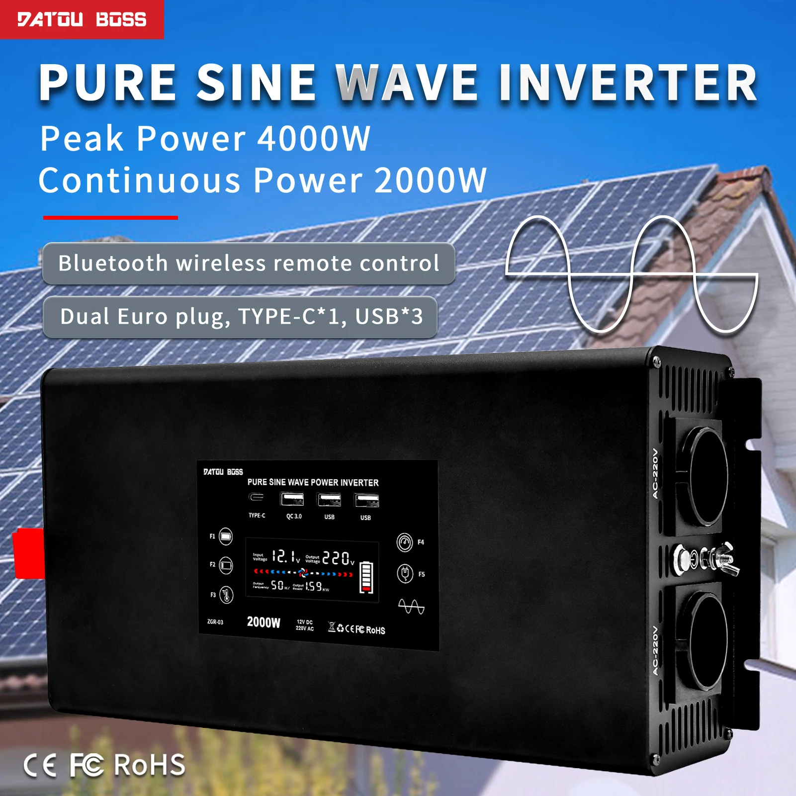 datouboss pure sine wave inverter