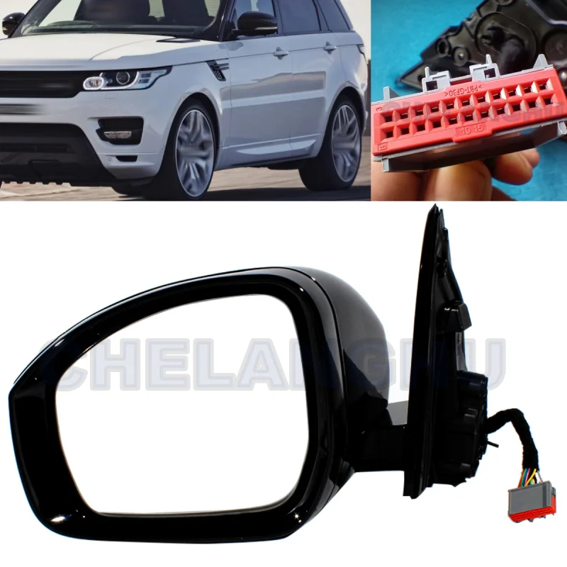 thumbnail interactive-video image 1 of Black Side Mirror Caps, Side Mirror Cover Cap 1 of 14
