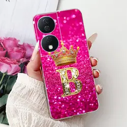 Cute Letters Soft Silicone Phone Case for Honor - Durable and Stylish Cover (TPU-8B)