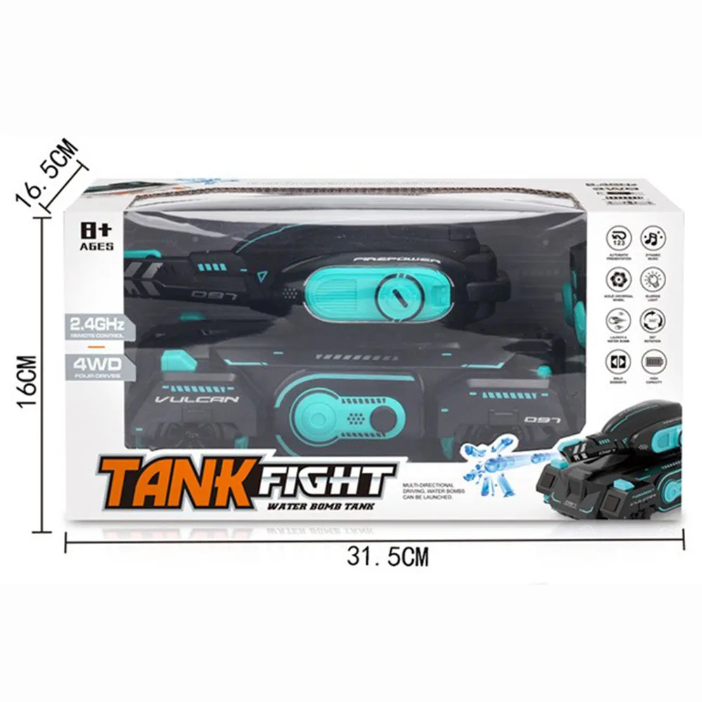 rc car hobby shop near me 4WD 9Channels2.4GHz RC Tank Can360°Rotation Remote Control Water Bomb Shooting Competitive Gesture Radio Sensing Children's Toys fastest rc car in the world