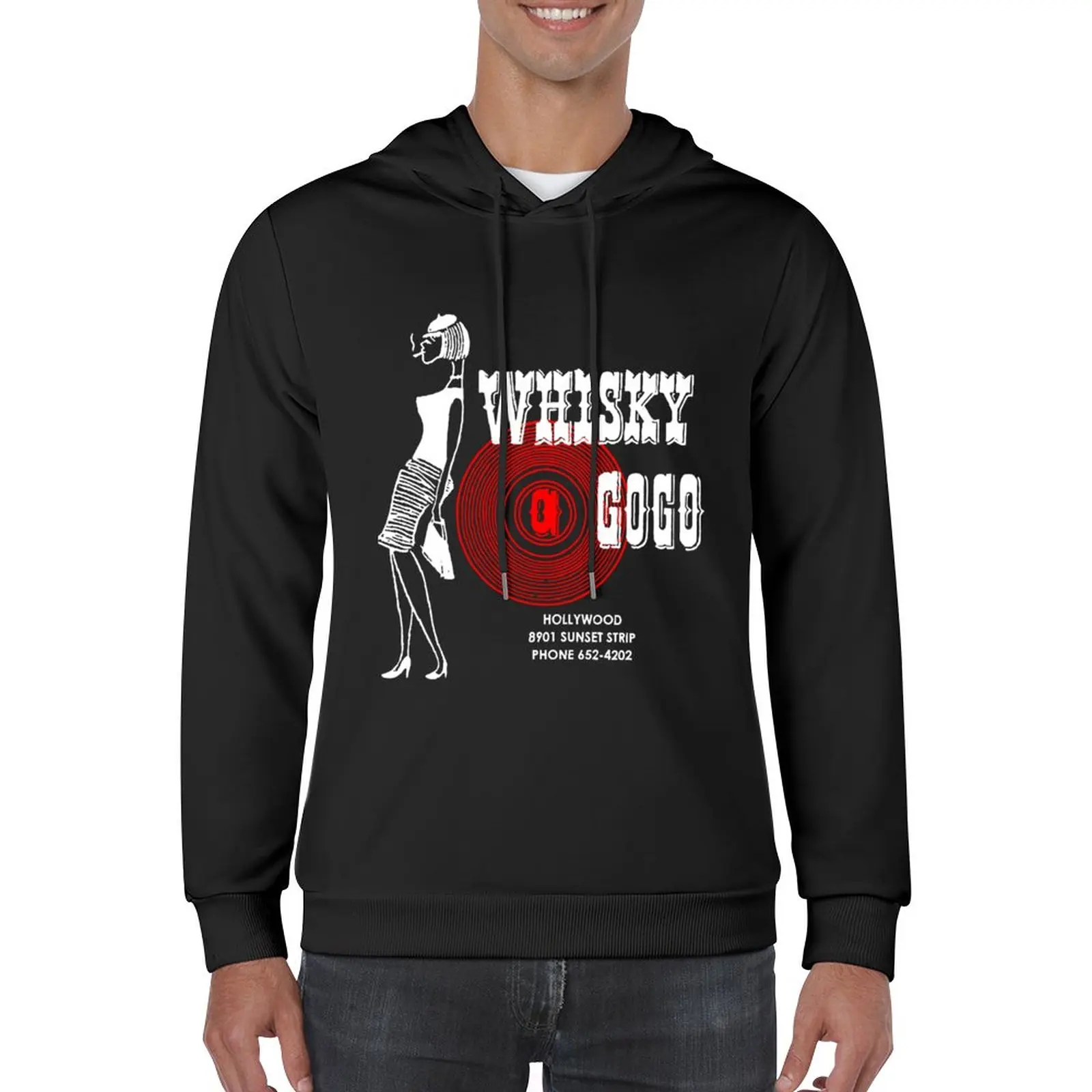 

New Whisky A Go-Go Vintage Poster Restoration Digital Classic Pullover Hoodie men clothes hoodie men
