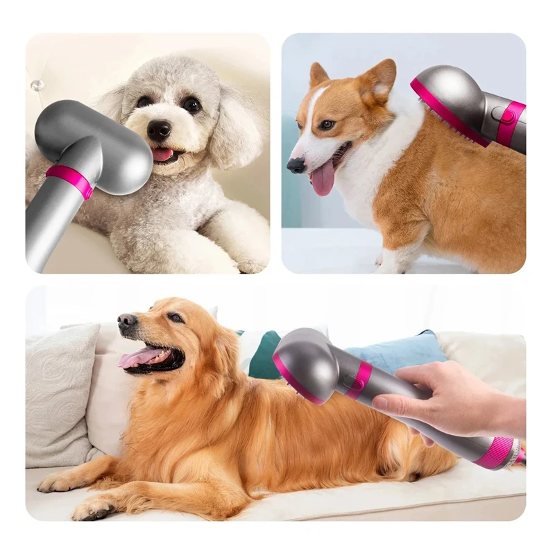 Hair dryer Pet hair dryer 4 In1 Pet Dog Dryer Quiet Dog Hair Dryers and Comb Brush Grooming Third-Gear Constant Temperature Not Hurt Hair Water Blower
