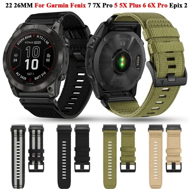 22mm Silicone Watch Band for Garmin Fenix 7 / 6 / 5 , Magnetic Folding  Buckle Quick Release Strap with Tools - Dark Grey Wholesale