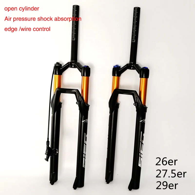 frijoles Registrarse abrazo Aluminum Alloy Bike Air Front Fork Horquilla Mtb 26/27.5/29 Suspension De  Aire Garfo Suspensao Fourche Vtt Forcella Orquilla - Bicycle Fork -  AliExpress