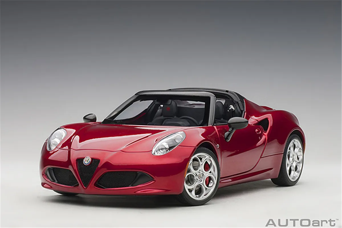 

Autoart 1/18 For ALFA ROMEO 4C SPIDER Diecast Model Car Red/Yellow/White Toys Gifts Display Collection Ornaments