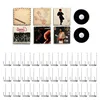 10 PCS Mini Vinyl Record Display Racks Punch Free Transparent Acrylic Record Photo Display Stand Holder Wall Hooks CD Shelf 3