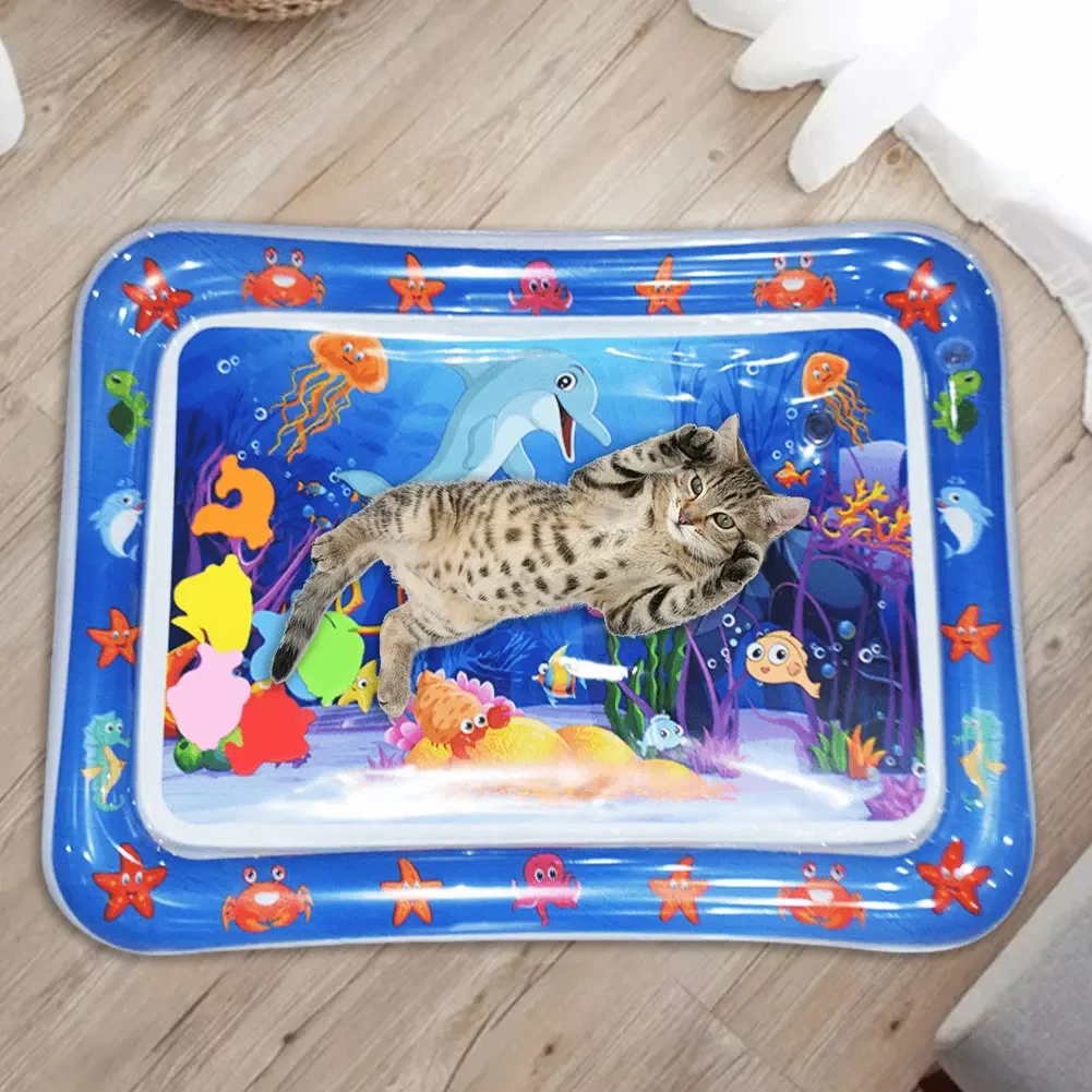 Sensory Water Mat Thickened Sensor Play Water Sensor Cat Mat Pet Supplies Cleaning Cooling Mat Summer Cat Pets Accessories 4