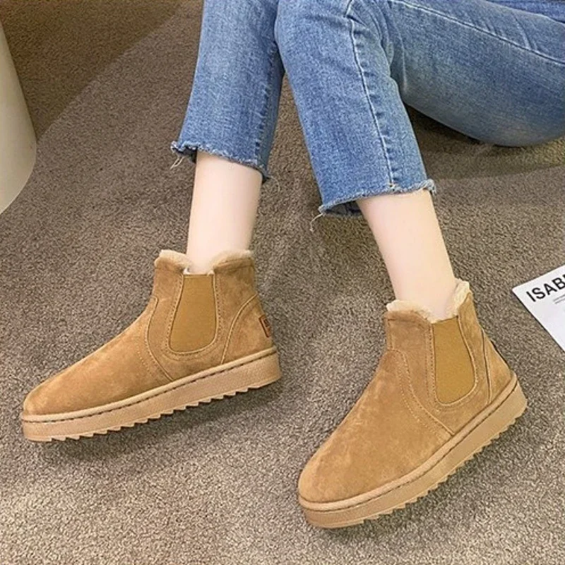 2023 New Winter Snow Boots Women's Plush and Thick Insulation Boots Large Men's and Women's Winter High Top Cotton Boots