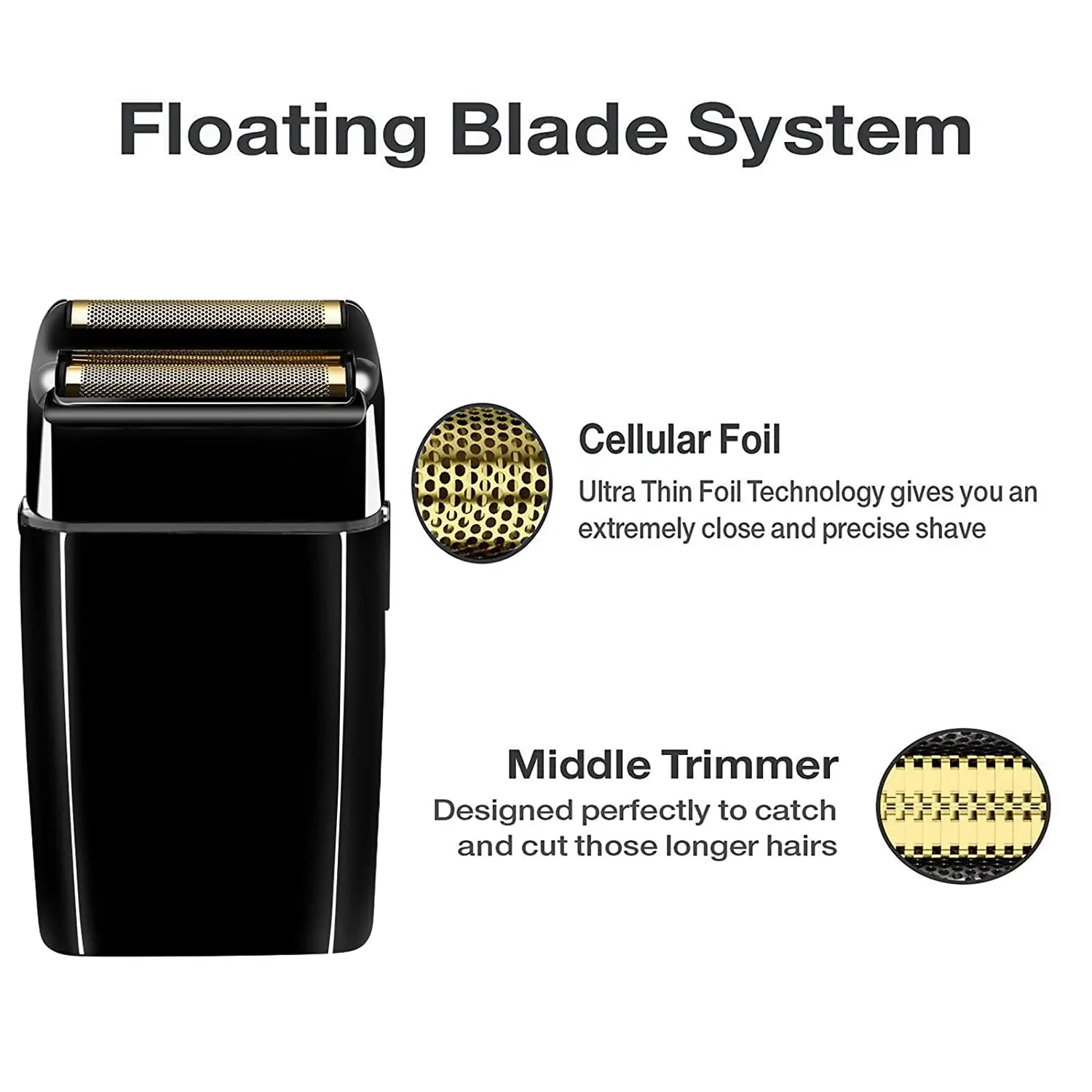 BaByliss Pro FOILFX02S用替刃スキンフェードカット必需品❗️ BaBylissPRO Replacement Foil & Cutter for FXFS2G Gold Color