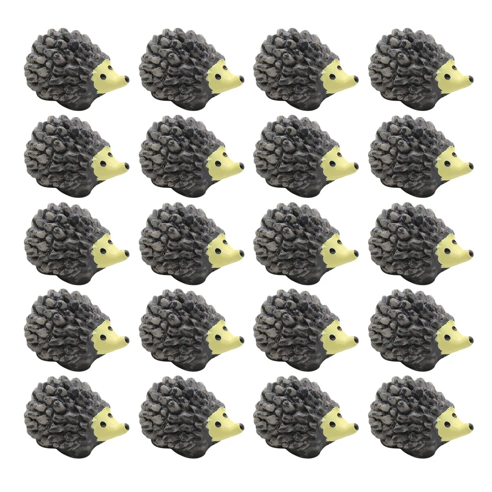 

Mini Hedgehog Figurines Simulation Mini Animal Ornaments Potted Plants Decorations Resin Crafts Micro DIY Landscape Decors