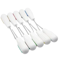 10 ชิ้น/เซ็ตทันตกรรม Root Fragment Luxating ลิฟท์ฟันสกัดทันตกรรมพร้อมที่จับพลาสติกพร้อมที่จับพลาสติก 4