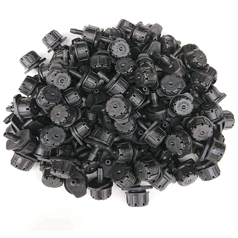 

300Pcs Adjustable Irrigation Drippers Sprinklers 1/4 Inch Emitter Dripper Mini Drip Irrigation Sprinklers For Lawn