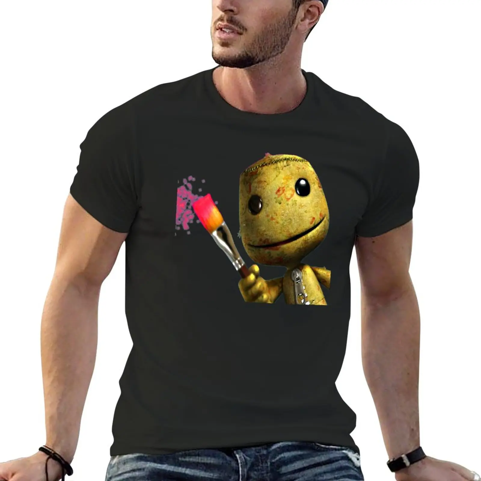 New Little Big Planet Sackboy T-Shirt T-Shirt Oversize T-Shirt Anime Abbigliamento Uomo