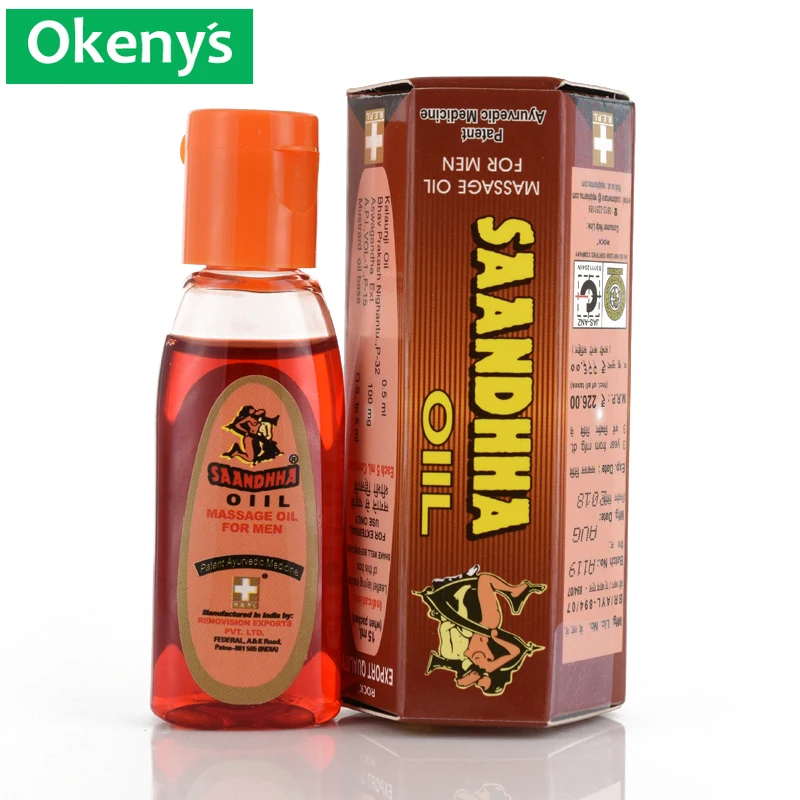 1Pc Saandhha Oil Indian God Lotion Men Enlarge Cock Cream Erection Spray Big Dick Enlargement Massage Gel Increase Growth 15ML penis enlargement oil penis massage cream