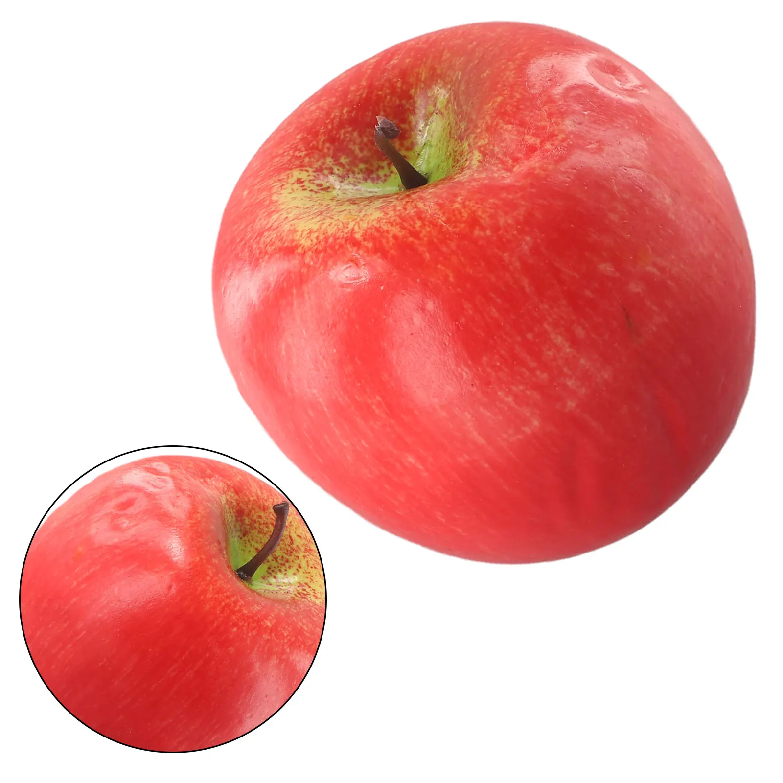 Artificial Apples Simulation Fruit Home Shop Party Lifelike Kitchen Fake Display Food Home Party Decoration 1pc