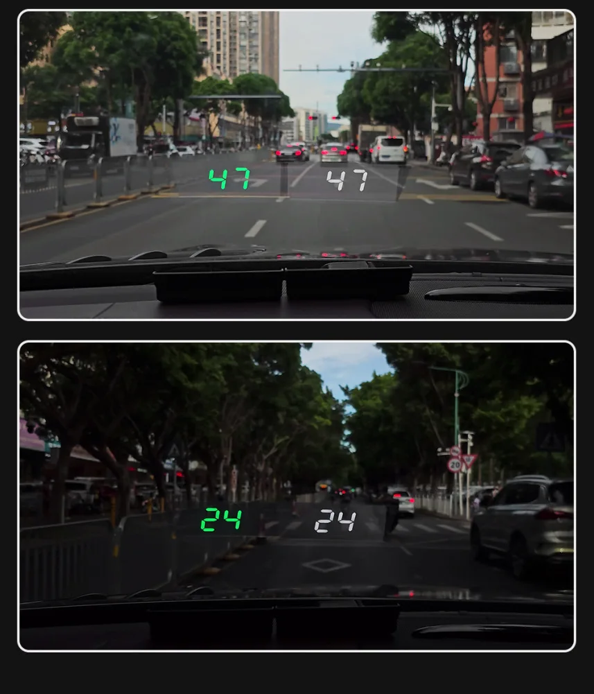 ڵ  ÷ HUD  GPS ӵ  , ӵ 跮, KMH/MPH,  ۲ LED Ʈ, 4 ġ