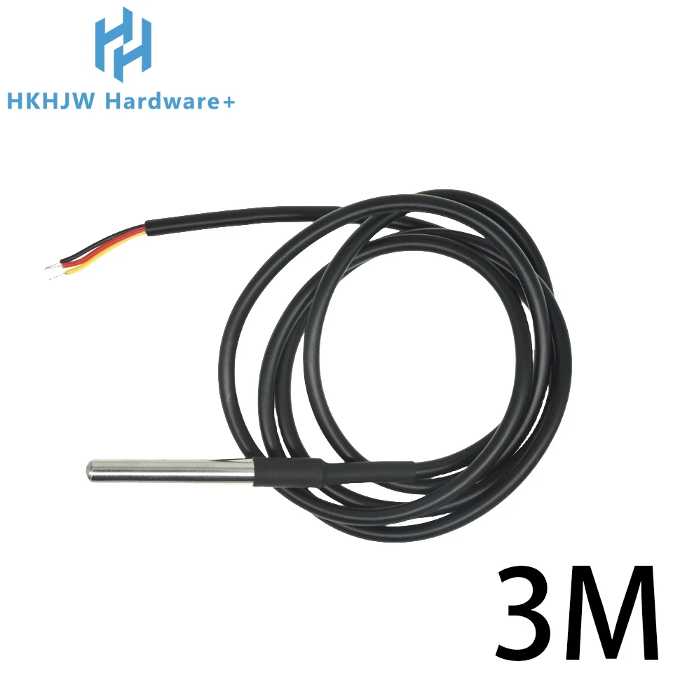 1/10PCS DS18B20 Waterproof Thread Temperature Probe Temperature Sensor Stainless Steel thumbnail 6