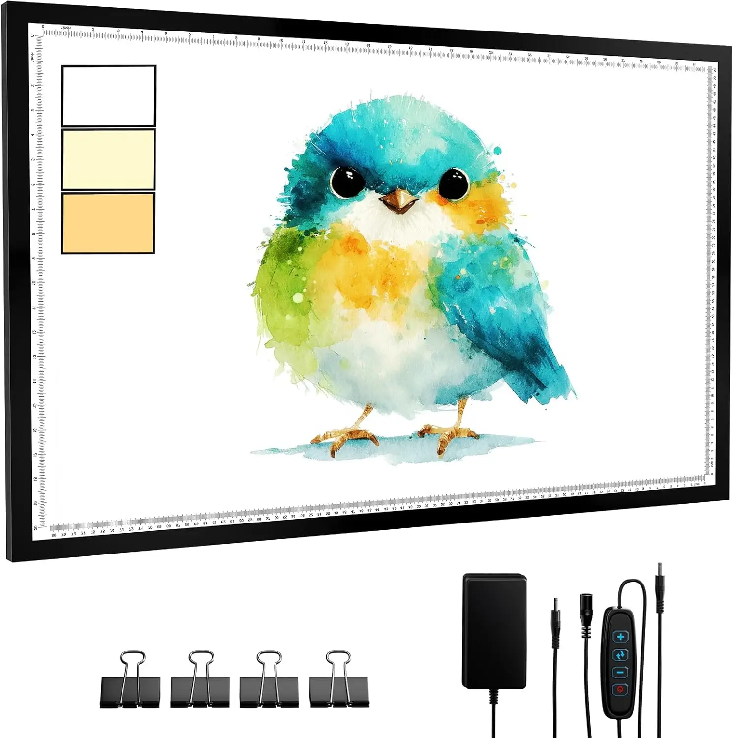 A1 Light Pad for Diamond Painting,10000+ LUX Super Bright,3 Colors &10 Level/Stepless Dimming Light Board Extra Large with UL