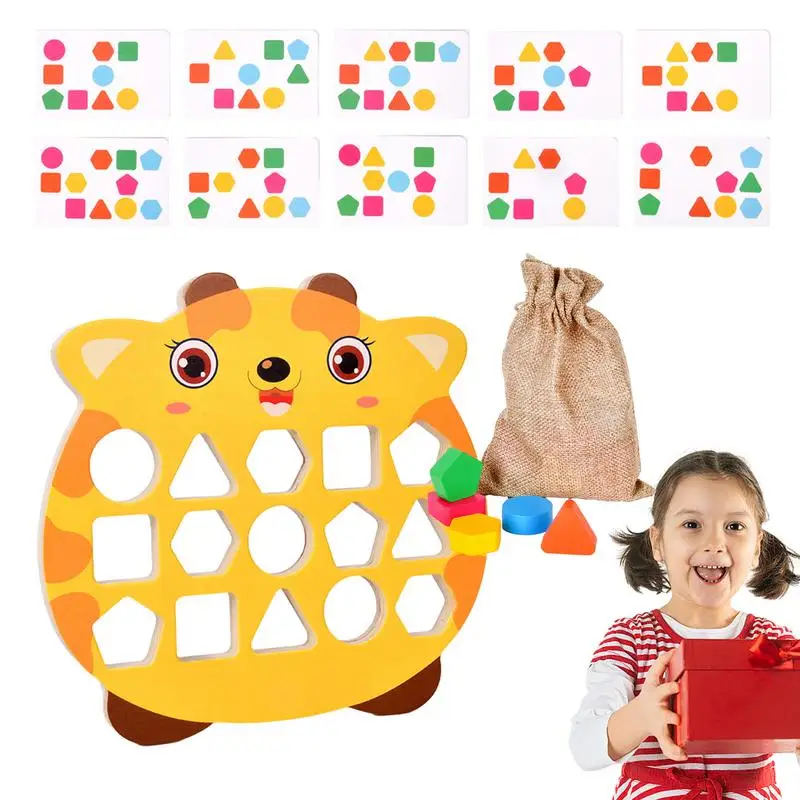 

Shape Sorter For Preschool Cute Safe Matching Game Sorting Toy Wooden Shape Sorter Educational Toy Funny For Color Cognition