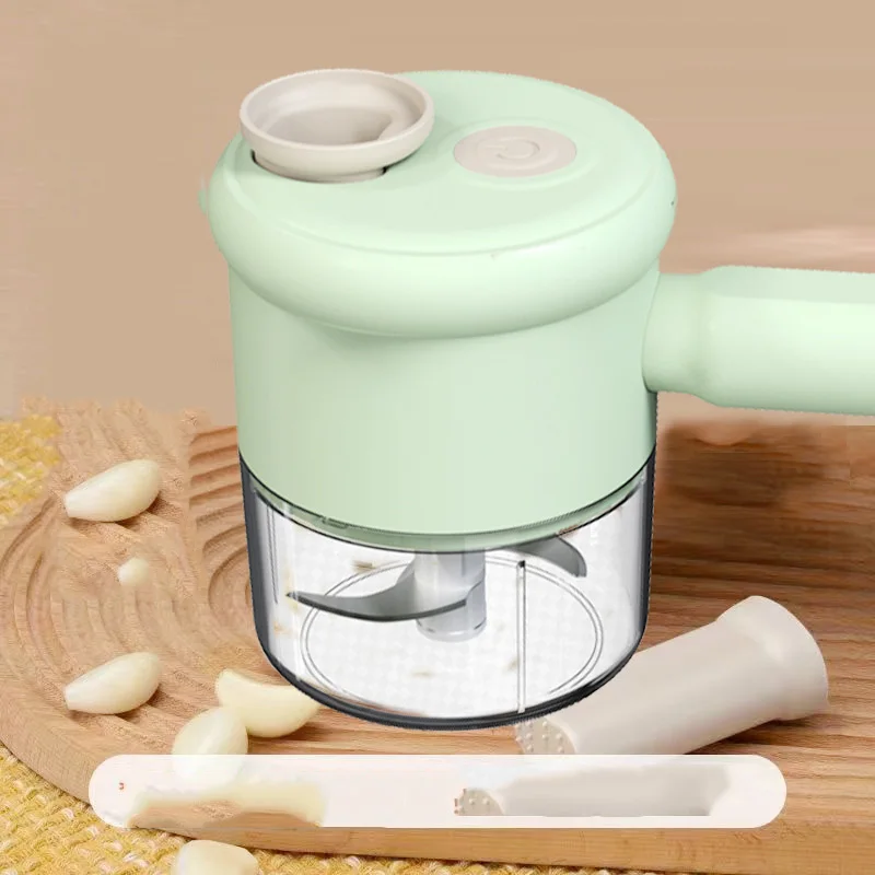 Vegetable Chopper 1PC Home Use USB Charging Garlic Automatic Slicing Multifunctional Chopper Handheld Kitchen Cooker