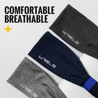 WRELS Sports Headbands Moisture Wicking Sweatbands for Running Breathable Headbands Elastic Non Slip Hairband for Women and Men - Image 5