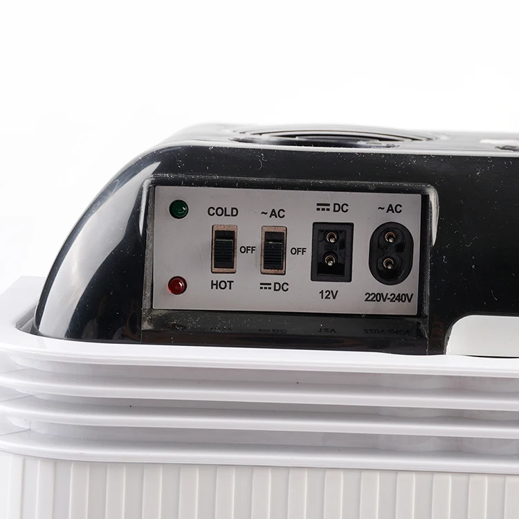 Beila 휴대용 미니 냉장고, 전기 블랙 자동차 냉장고, DC 12V AC 200V 24L