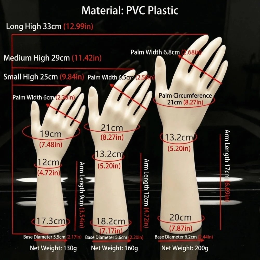 Accessorio di Moda, Mano di Manichino Realistica, Espositore Multiuso Durevole, Modello di Mano Finta Portatile e Pratico per Showroom - immagine 6