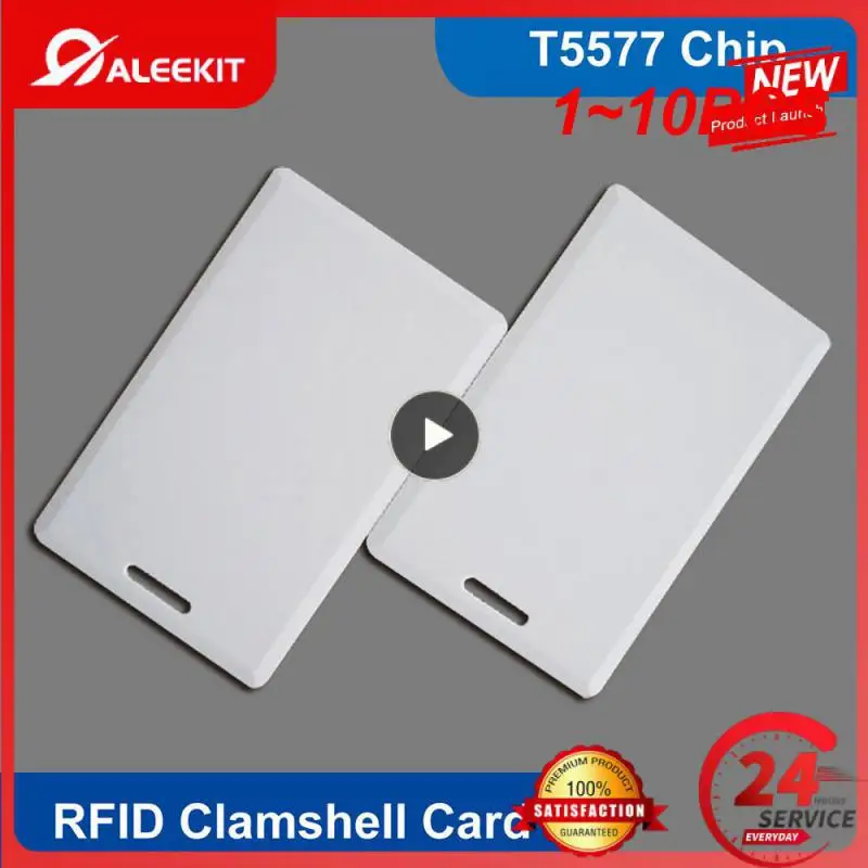 

1~10PCS T5577 Blank Card RFID Chip Cards 125 Khz Copy Rewritable Writable Rewrite Duplicate 125Khz RFID T5577 Writable Thick