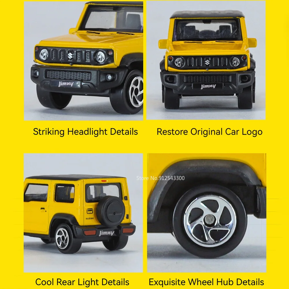 Metal Slide Forward Supercar Toy Collection - Range Rover, Jaguar, and Hustler Cars