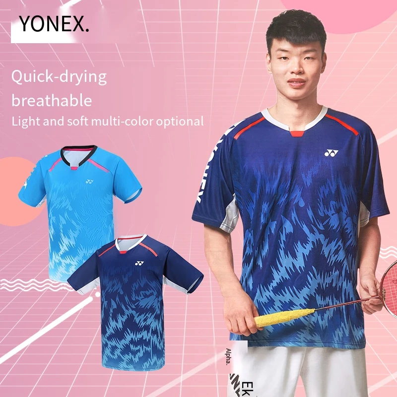 maagpijn Sicilië draadloos Yonex Sport Jersey Sports Clothing Sportswear Badminton Clothing 2022 Short  Sleeve For Men Women Jacket 1013 - Badminton Shirts - AliExpress