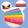 Rainbow Fraction Tiles Montessori Math Materials for Kids Homeschool Supplies N1HB 4