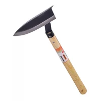 Small triangular hoe garden tool archaeological excavation with shovel tool weeding planting flowers and vegetables 1