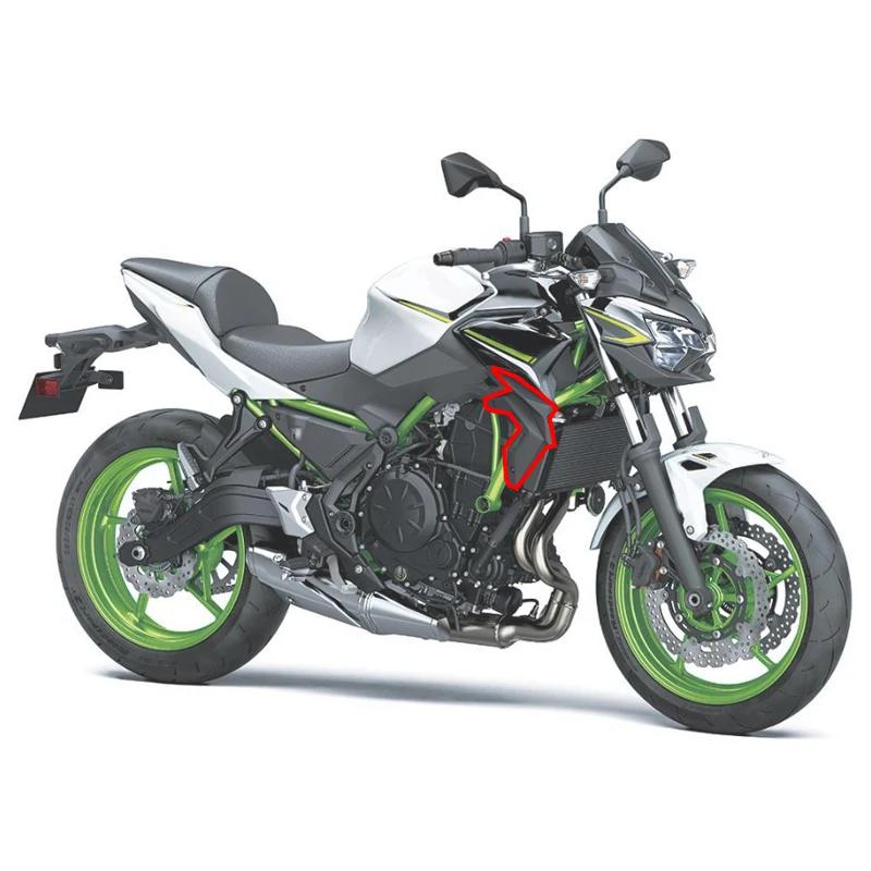 Z-650 Motorcycle Left Or Right Side Radiator Cover Fairing Accessories Fit For Kawasaki Z650 Z 650 Carbon