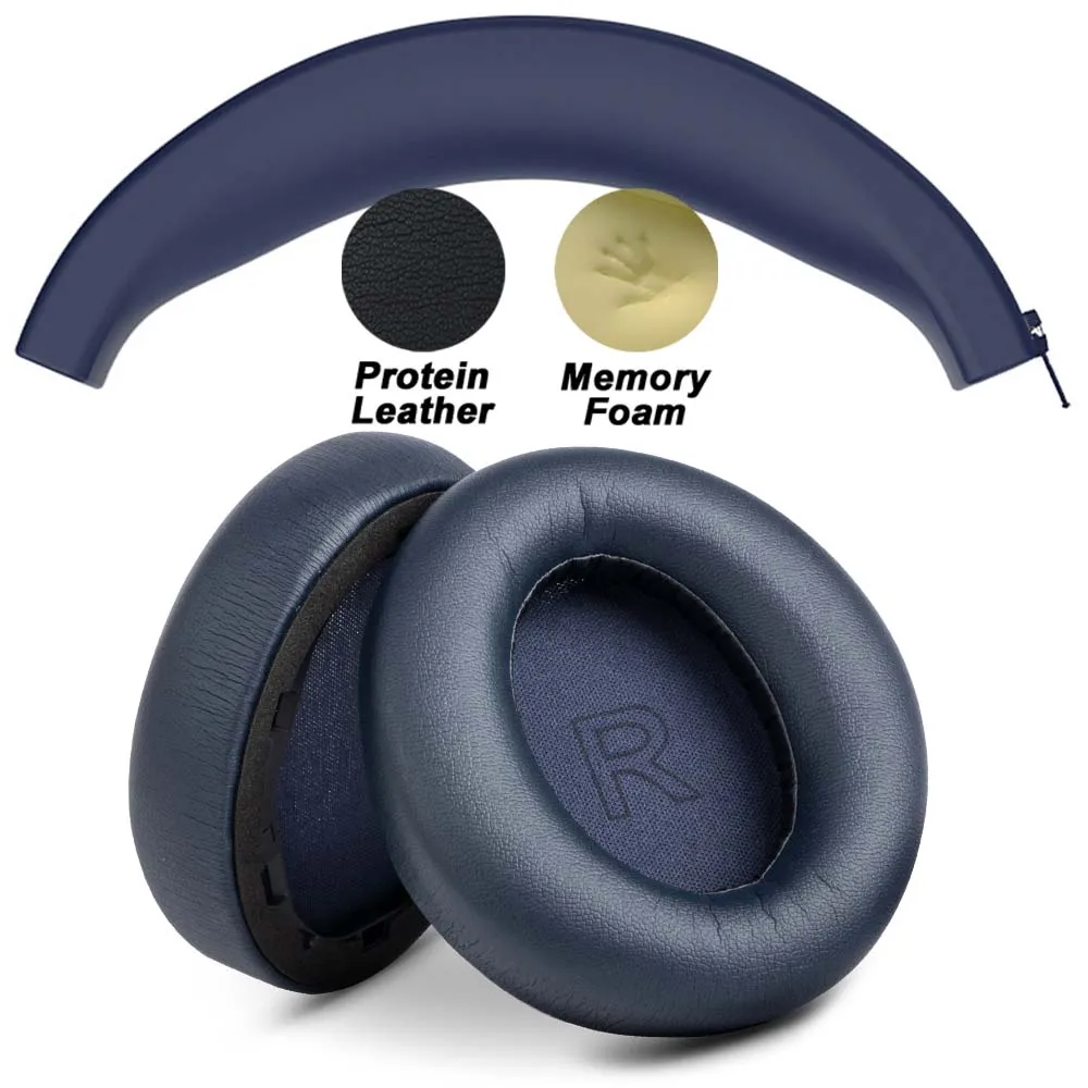 Premium Pink Replacement Earphone Pads with Mesh Memory Foam and Protein Sponge