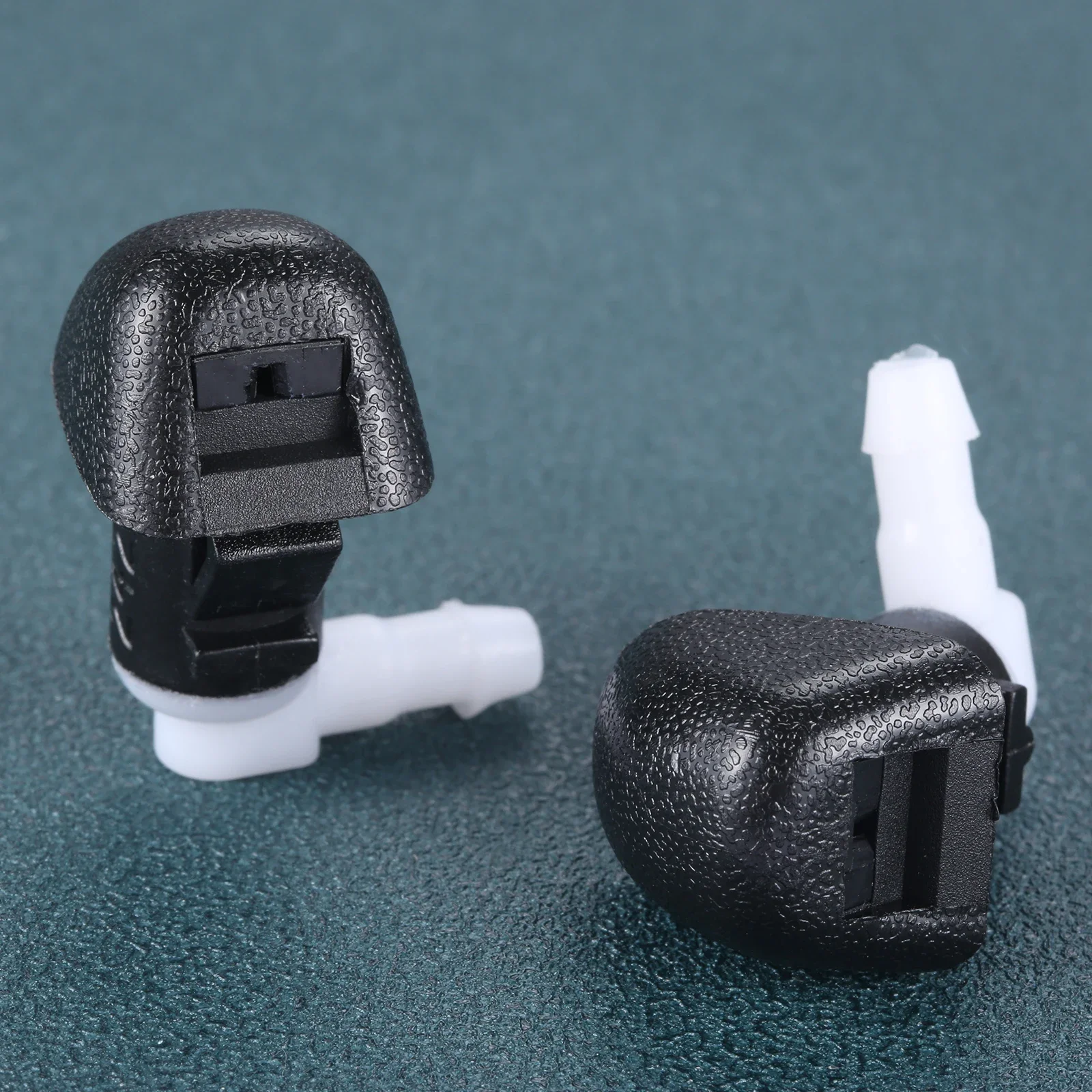 2Pcs 76810-TK8-A01 Black Plastic Car Front Windshield Washer