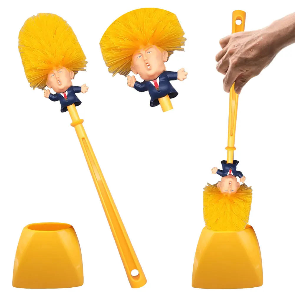 Brosse de toilette Donald HOToilet avec support, drôle, livres, nouveauté, cuvette, cadeau, accessoires ménagers