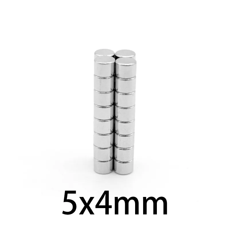 

100 pcs 5X4mm Permanent NdFeB Strong Powerful Magnet N35 Round Magnets 5mmx4mm Neodymium Magnet Dia 5*4mm