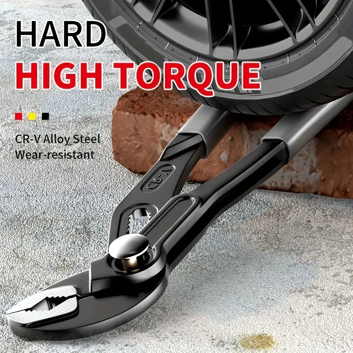 1pc Water Pump Pliers Quick-Release Plumbing Pliers Pipe Wrench Adjustable Water Pipe Clamp Household Hand Tools Multi-fu
