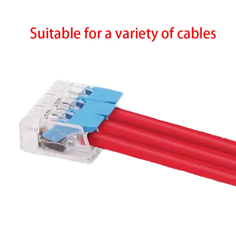 Description Picture 5 of itemTransparent One in many out Quick wire Connector Universal cable wiring Terminal Block mini Push-in Home Junction box LED Light