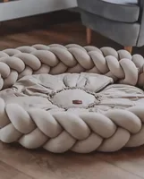 Protecteur de berceau pour bébé, coussin à nœud tressé pour nourrissons et enfants, 3 actions, pare-chocs dans le berceau du nouveau-né, 1M/2M/3M/4M 6