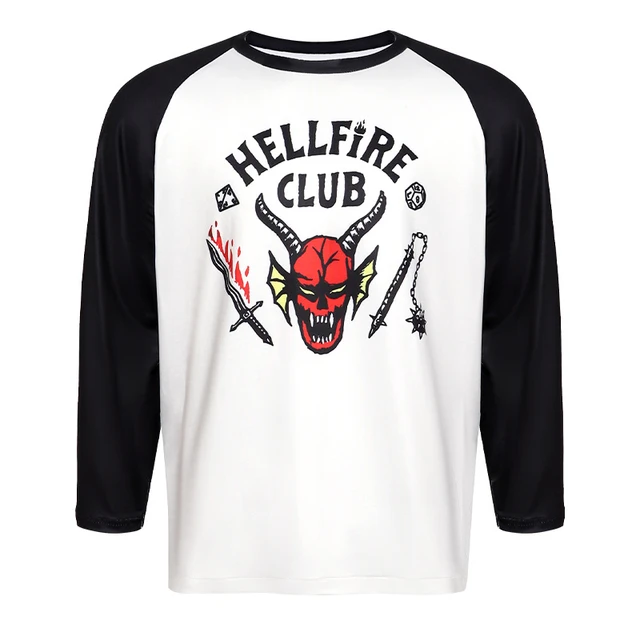 Stranger Things - Hellfire Club Baseball Long Sleeve T-Shirt - Shirtstore