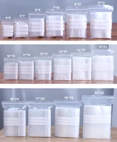 100PCS PE Clear Plastic Writing Ziplock Packaging Bag DIY Thick Antioxidant Jewelry Date Note Food Snack Spice Storage Pouches 2