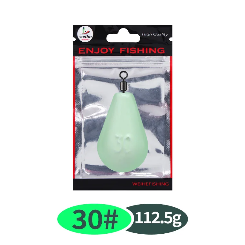WEIHE Luminous Lead Fishing Sinker