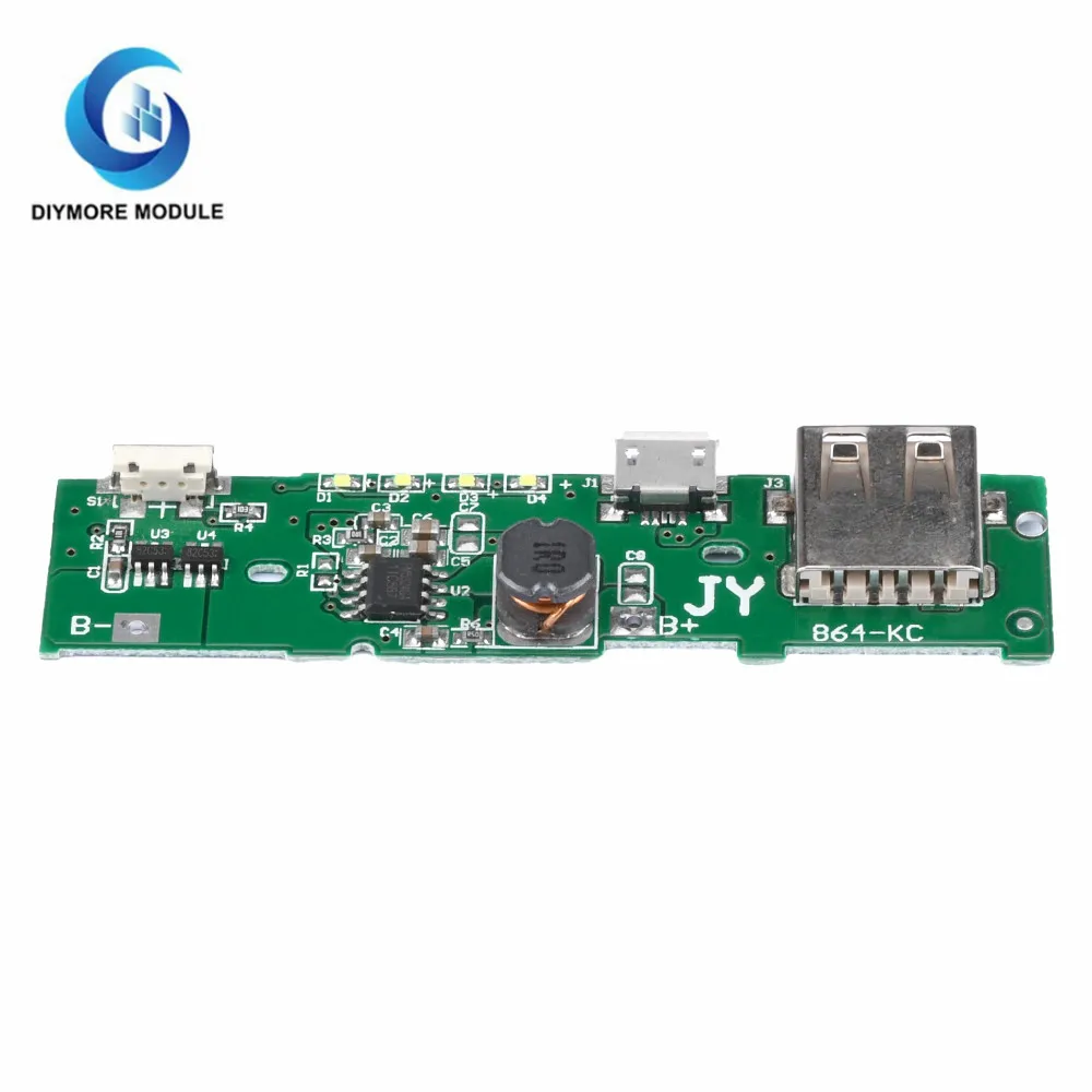 Battery Charger Module DC 5V 2A USB Power Bank Charge Module 18650 Battery Li-ion Lithium Cells Pack Charging PCB Circuit Board For Xiaomi Huawei
