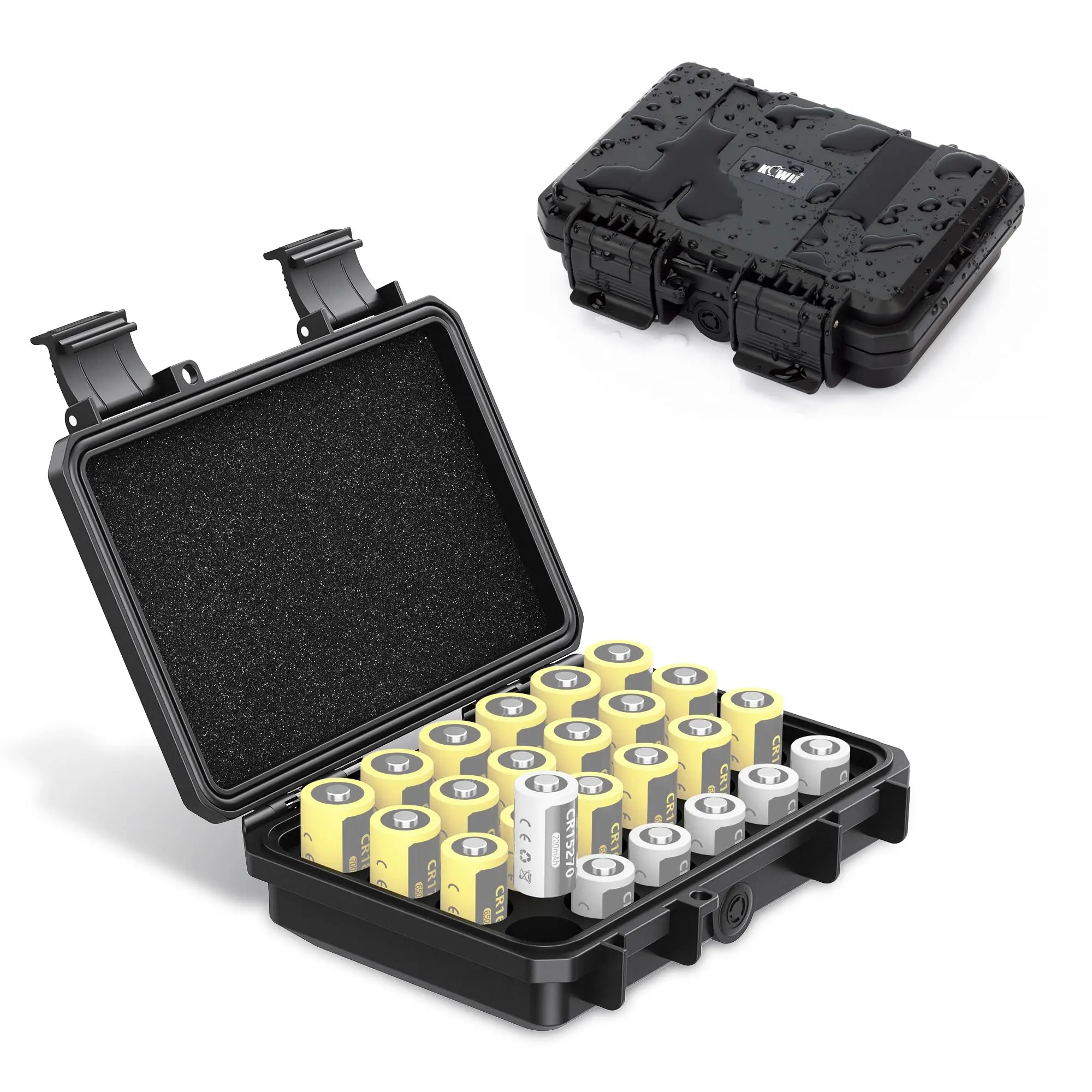 AA batterij opbergdoos - batterijhouder geval doos, batterij opslag container, batterij opslag koffer voor het houden van 10 AA batterijen, ruimtebesparende batterijhouder